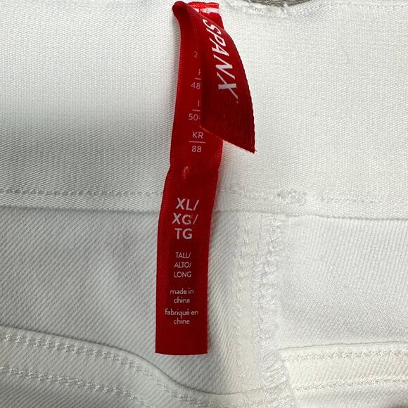 SPANX Stretch Twill Cropped Pant White Size XL Tall - Picture 8 of 15